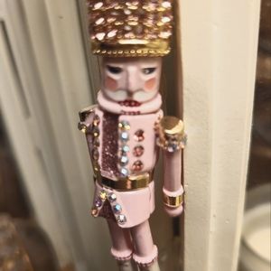 Betsey Johnson Pink Nutcracker Necklace.